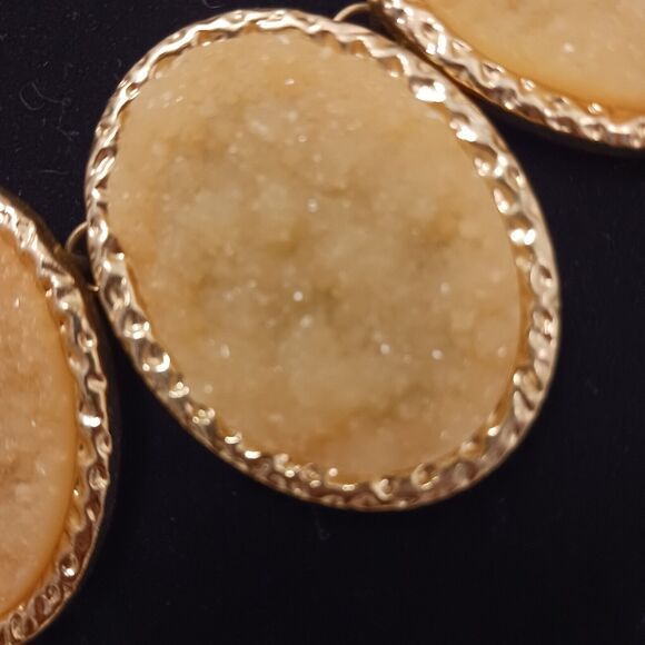 Vintage Women's Faux CRYSTALS Necklace Palm Springs REGENCY Eccentric Modern - Picture 8 of 10